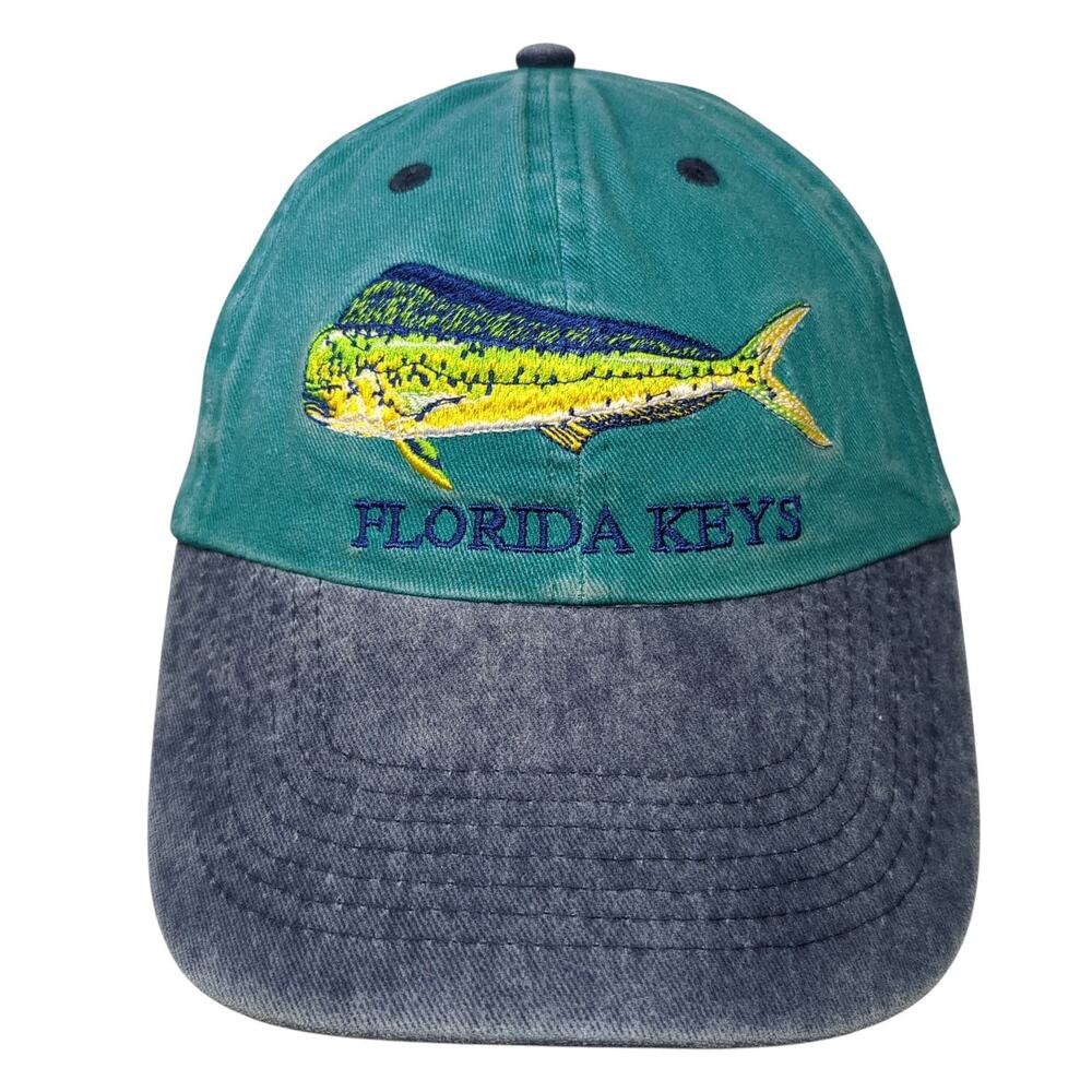 Florida Keys Strapback Baseball Cap Blue OS Adjustable Distinctive Headwear